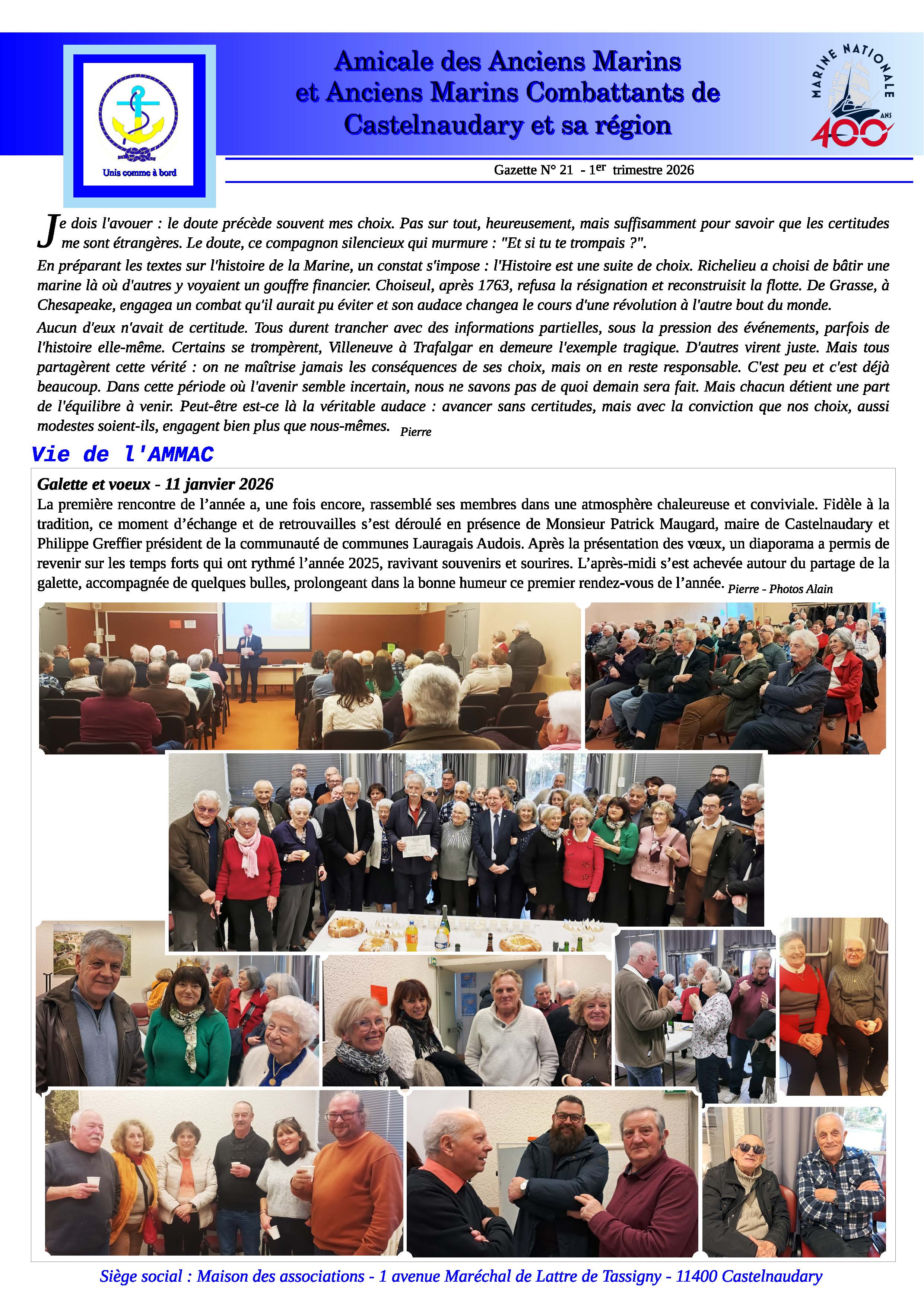 Couverture lettre 21 Castelnaudary